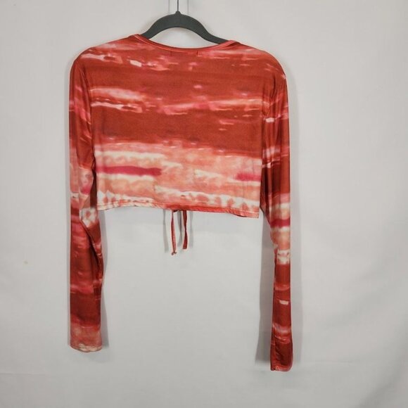 Shein Tie Dye Knot Front Top With Drawstring Bodycon Skirt - Size XL - Picture 13 of 15